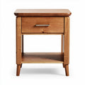 Nachttisch aus massivem Holz mit einer Schublade 40 x 30 x 50cm natural finish